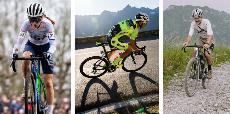 Циклокросс, гравийник, шоссе