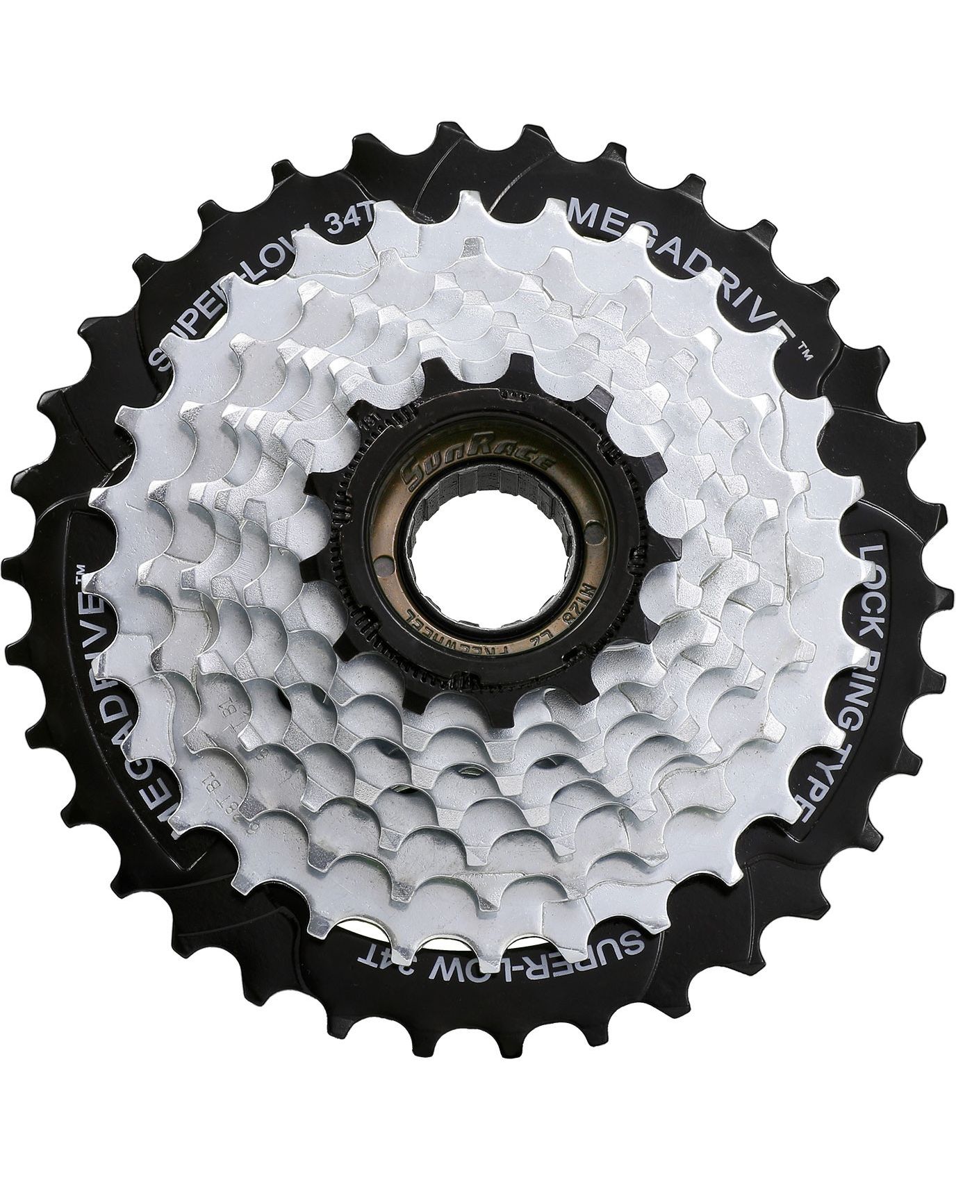 Тріскачка інд. SUN RACE M56 8S, 13-34T, Zinc+Black - купити в інтернет ...