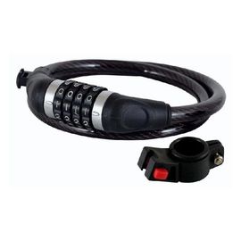 Замок Longus 12Х950мм, +кріплення, кодовий, чорний