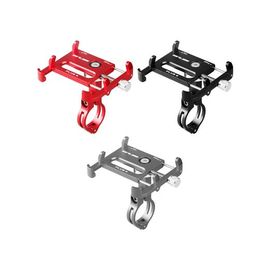 Держатель гаджета GUB PLUS 9 на руль алюминиевый с поворотным механизмом чёрный