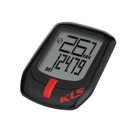 Велокомп`ютер бездротовий KLS DIRECT 7 функцій чорний/червоний