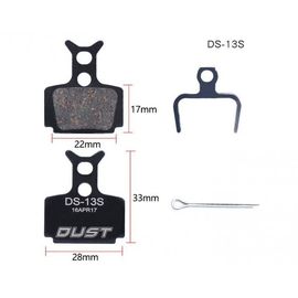 Колодки гальмівні напівметал disc DUST DS-13S Formula