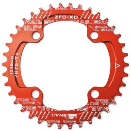 Зірка-неспадайка до шатуна NW AL коло BCD 104 червоний SNAIL, Колір: Червоний, Розмір зірки: 34T