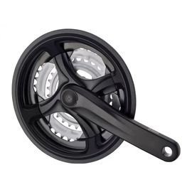 Комплект шатунів PROWHEEL TY-CM99, 170mm, 28/38/48T, захист ланцюга, зірки сталь, під квадрат, black