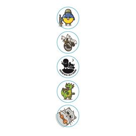 Наліпки ONRIDE Котики і Ко 42 мм круглі