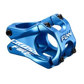 Винос керма Funn Crossfire Ø35 мм алюміній, 35 мм, 0°, синій, Діаметр керма: 35 мм, Довжина виносу: 35 мм, Кут нахилу: 0 град, Колір: Синій