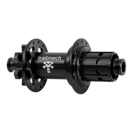 Втулка задняя Trailmech XCR, Boost 148x12 TA, ISO, J-bend, 32h, Shimano HG MTB, Черная