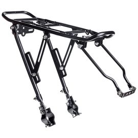 Багажник Kaiwei Carrier 20, на перья рамы, алюминий, черный