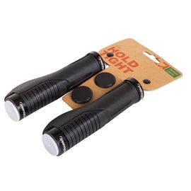 Грипсы Green Cycle GC-G212 140mm эргономичные, черные с двумя черными замками