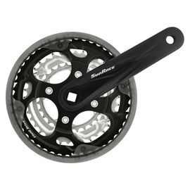 Комплект шатунів SunRace M300, 48-38-28 зубчиків, під квадрат, 175 мм