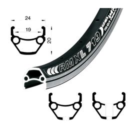 Обід велосипедний 27,5" Remerx DRAGON LINE RX 719 584x19, чорний, CNC обробка, пістонований, 36 отв., AV