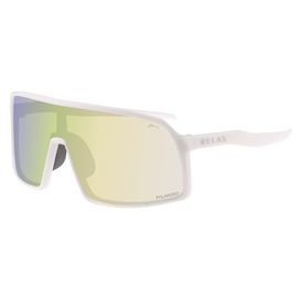 Окуляри Relax Prati білі глянцеві, лінза brown (Polarized TAC), amber platinum, кат. 3, Колір: Білий