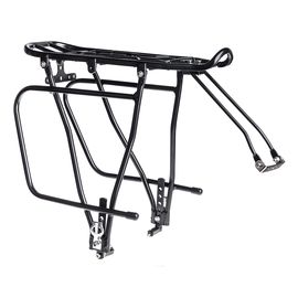 Багажник Kaiwei Carrier 30, під дискові гальма, з дужками, алюміній, чорний, універсальне кріплення