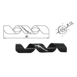 Захист рами від тертя рубашок Alligator Spiral (4/5 мм) чорний