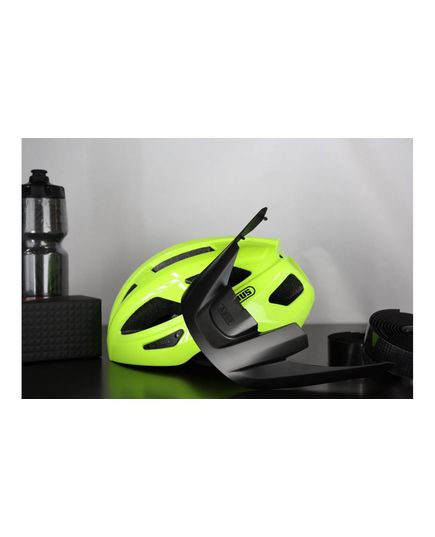 Велошолом спортивний ABUS MACATOR Signal Yellow, Колір: Жовтий, Розмір шолома: L (58-62 см), зображення 7