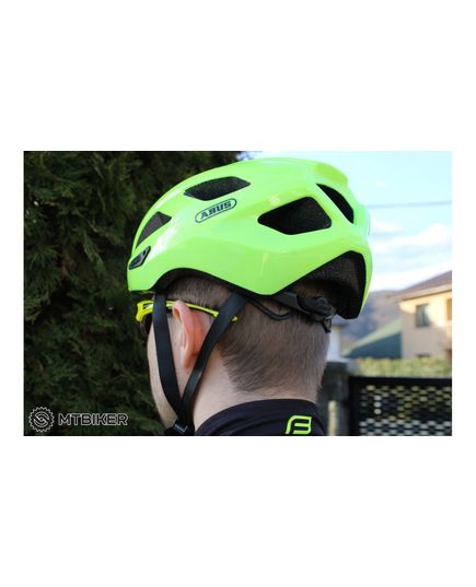 Велошолом спортивний ABUS MACATOR Signal Yellow, Колір: Жовтий, Розмір шолома: L (58-62 см), зображення 9