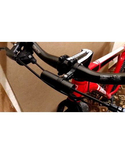 Розширювач керма GUB 229 карбоновий 70 мм чорний, зображення 2