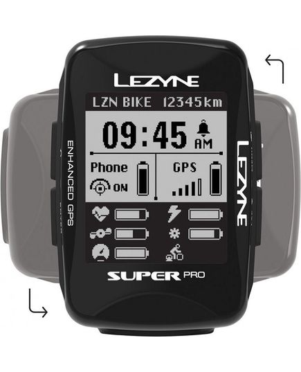 Комп'ютер Lezyne SUPER PRO Чорний Y13, зображення 3