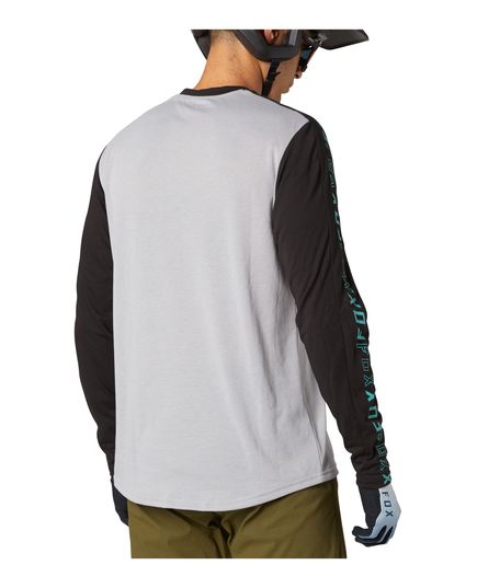 Вело джерси FOX RANGER DR LS JERSEY, Цвет: Серый, Размер: XXL, изображение 4