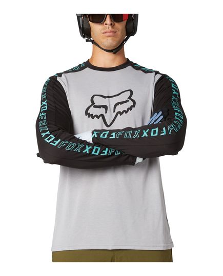 Вело джерси FOX RANGER DR LS JERSEY, Цвет: Серый, Размер: XXL, изображение 5