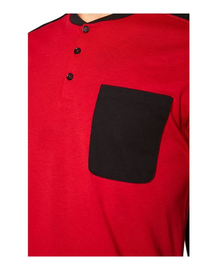 Вело джерсі FOX RANGER DR SS HENLEY chili, Колір: Червоний, Розмір: S, зображення 5