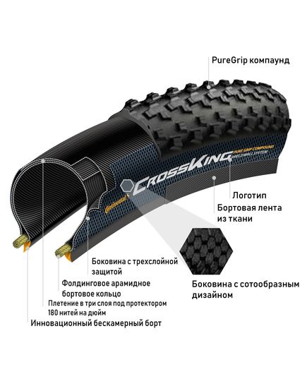 Покришка безкамерна Continental Terra Trail ShieldWall 28" | 700 x 40C | 28 x 1.50 чорна, складана, зображення 2
