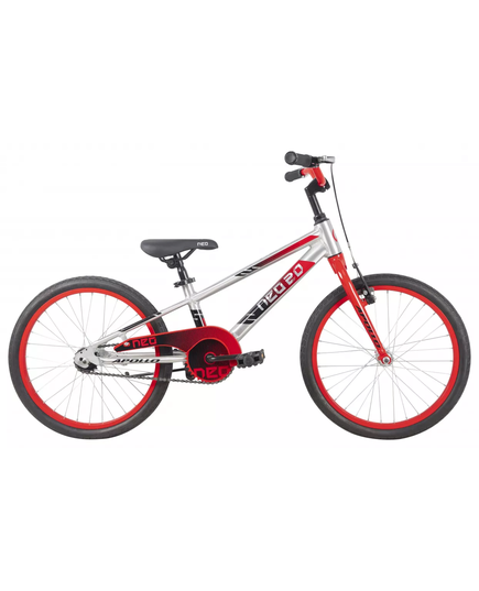 Велосипед 20" Apollo NEO boys Brushed Alloy / Red / Black Fade, Колір: Червоний, Розмір рами: дитячий, Діаметр колеса: 20"