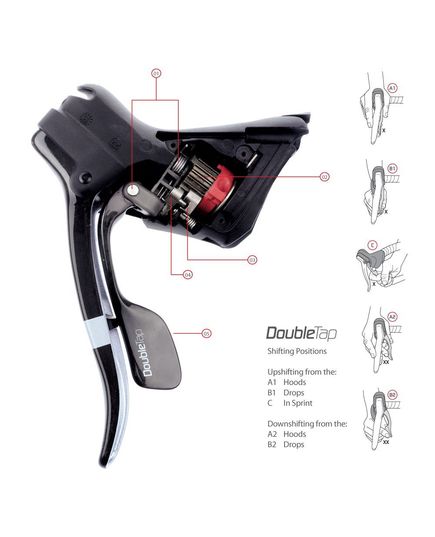 Дуалконтролы 11A SHIFT/BRAKE LEVER SINGLE APEX LEFT, изображение 4