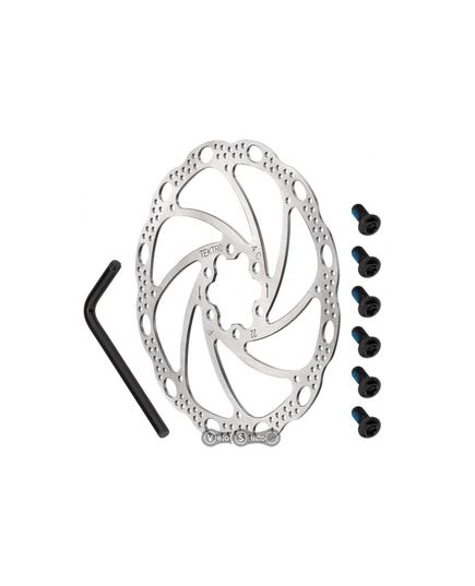 Тормозной ротор Tektro Волнистый 180 мм под болти + 6 болтов, Диаметр ротора: 180 мм, изображение 2