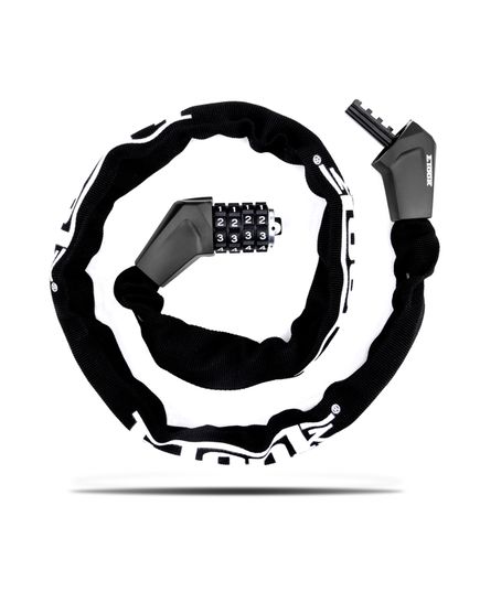 Велозамок ETOOK ET465 5 x 1000 мм черный цепной, изображение 4