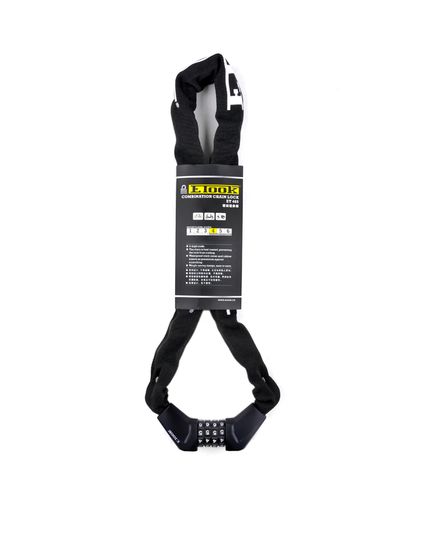 Велозамок ETOOK ET465 5 x 1000 мм черный цепной, изображение 3