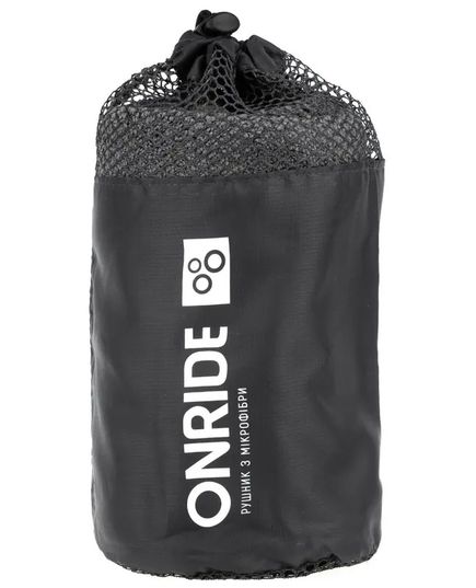 Рушник з махрової мікрофібри ONRIDE Dry сірий, зображення 3