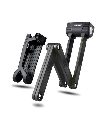 Велозамок ETOOK ET490L 5 х 900мм фолдінговий чорний, зображення 3