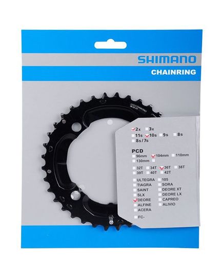 Зірка шатунів Shimano FC-M617, 36 зуб. AY, зображення 2