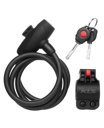 Замок KLS Coil (KL-051) 10x1500 мм, дымчато-черный, изображение 3