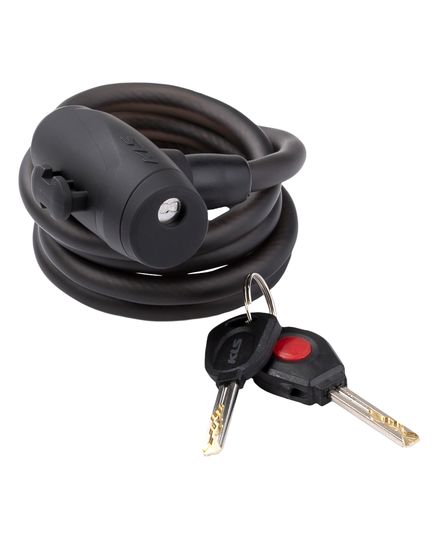 Замок KLS Coil (KL-051) 10x1500 мм, дымчато-черный, изображение 2