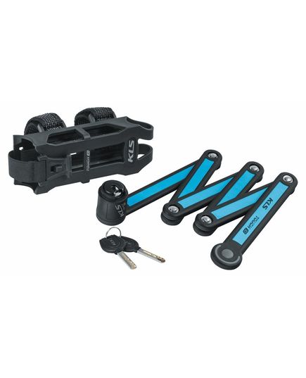 Замок KLS Tough 30 фолдінговий синій, Колір: Синій, зображення 4