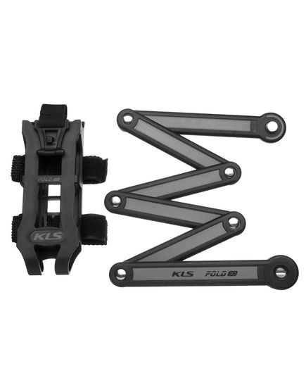 Замок KLS Tough 30 фолдінговий сірий, Колір: Сірий, зображення 4