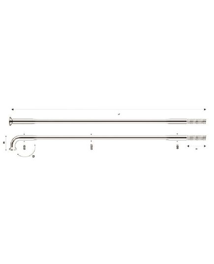 Спиця PILLAR DUO OX BLK, Колір: Чорний, Довжина спиці: 292 мм, зображення 2