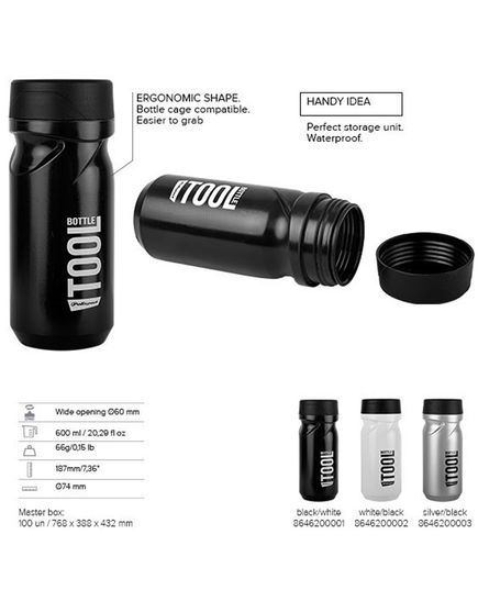 Фляга-бокс для инструмента Polisport Tool Bottle 600 мл черный, изображение 2