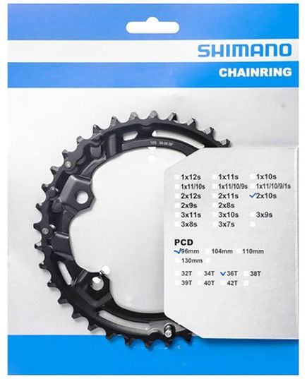 Звезда шатунов Shimano FC-M4100-2 DEORE, 36зуб. 10-ск. 96 мм, изображение 2