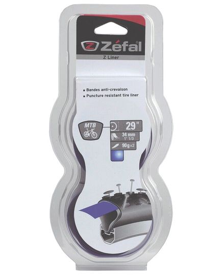 Стрічка для захисту від проколів Zefal Z-Liner (9722) для 27" (700С) 19х2200мм, сіра, зображення 2