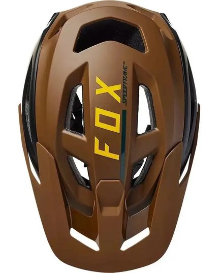 Шолом FOX SPEEDFRAME PRO BLOCKED, CE [NUT], Колір: Коричневий, Розмір шолома: L (59-63 см), зображення 3