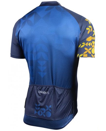 Веломайка з коротким рукавом ONRIDE Bloom, синій, зображення 2