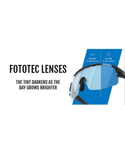 Сонцезахисні окуляри Tifosi Sledge Lite колір Matte Black, лінзи Clarion Blue Fototec, зображення 4