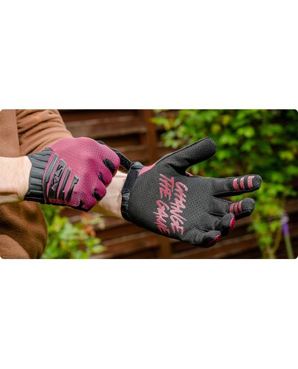 Перчатки с длинными пальцами KLS CUTOUT LONG 022 wine, Цвет: Бордовый, Размер: XXL, изображение 3