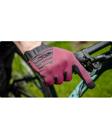 Перчатки с длинными пальцами KLS CUTOUT LONG 022 wine, Цвет: Бордовый, Размер: XXL, изображение 4