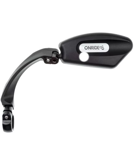 Зеркало ONRIDE Eye из нержавеющей стали на руль левый 11х4,5 см, изображение 2