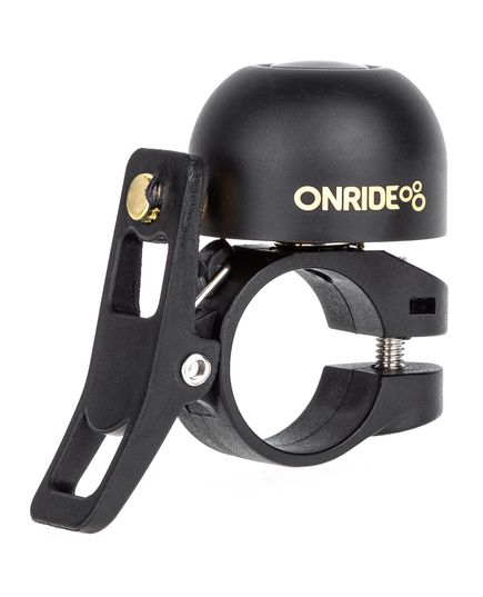 Дзвоник на кермо ONRIDE Cebell мідний, Ø керма 22мм, чорний, зображення 2