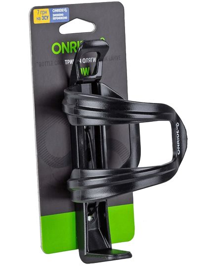 Фляготримач ONRIDE Wow, бічне завантаження лівий/правий, пластиковий, 50 г, чорний, зображення 2